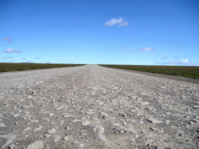 Gravel surface north of the Brooks Range