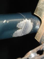 Bad news, cracked frame from the inside