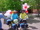 Decorated bikes