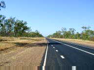 Road south of Arnhem Highway junction