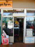 Sandfire Roadhouse, front door