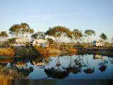 Rest area with caravans