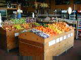 Rest stop with fruits outside Marina