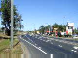 Businesses along frontage road of Bruce Highway