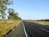 Long straightaways in cattle country