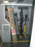 Bike packed on the train